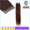 Brazilian Human Virgin Ring Hair Extensions Brwon Color 20inch 100g Weght Remy Hair